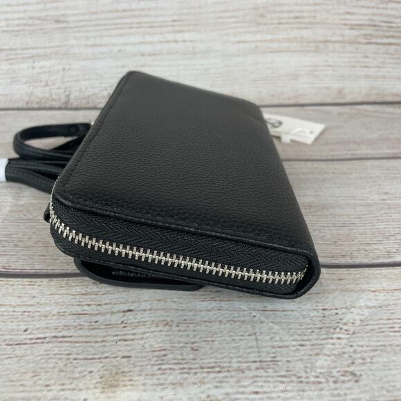 CXL Christian Lacroix Blake Pebble Clutch Crossbody Wallet Black - Picture 6 of 9